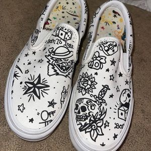 Tattoo slip on vans